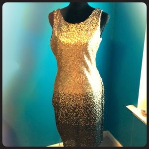 Sequin Gold & Black Ombré dress from VENUS